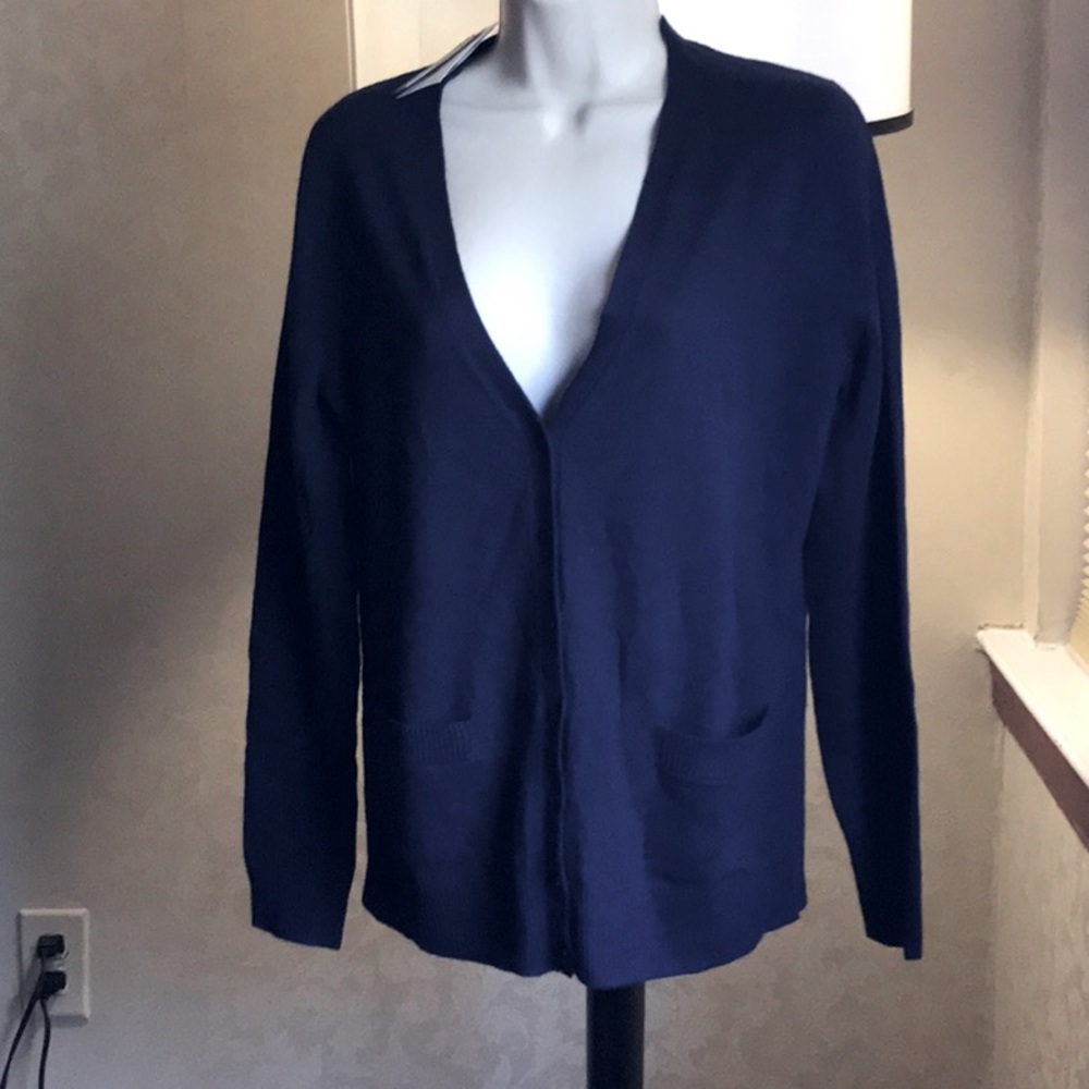Navy L & T Cardigan